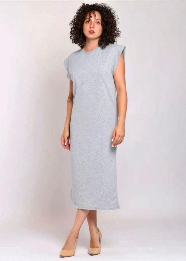 Vestido Basic Gris