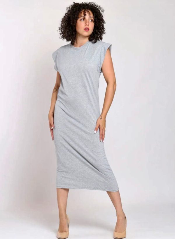 Vestido Basic Gris