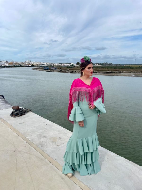 Vestido Flamenca Abril Verde