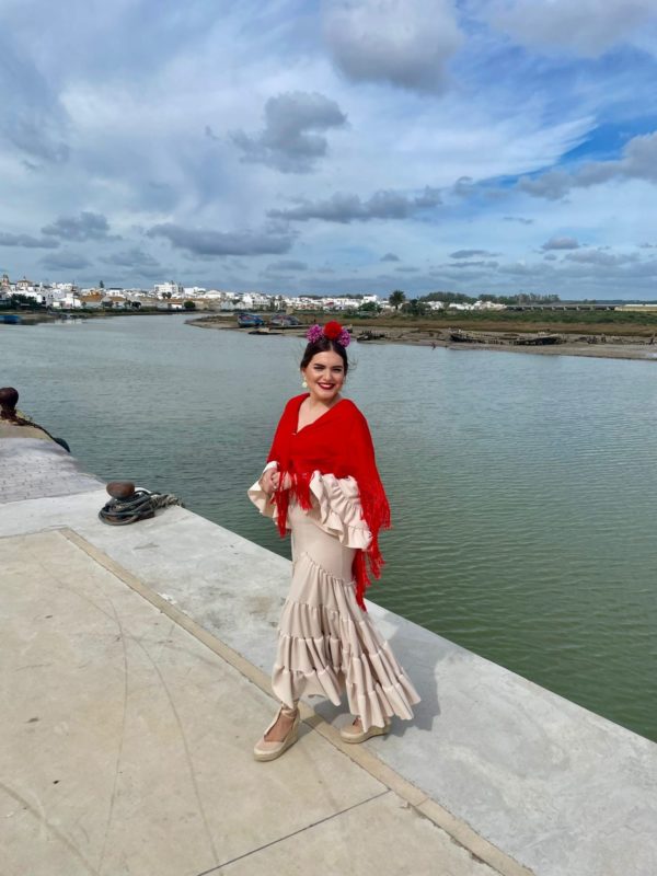 Vestido Flamenca Canastero Beige