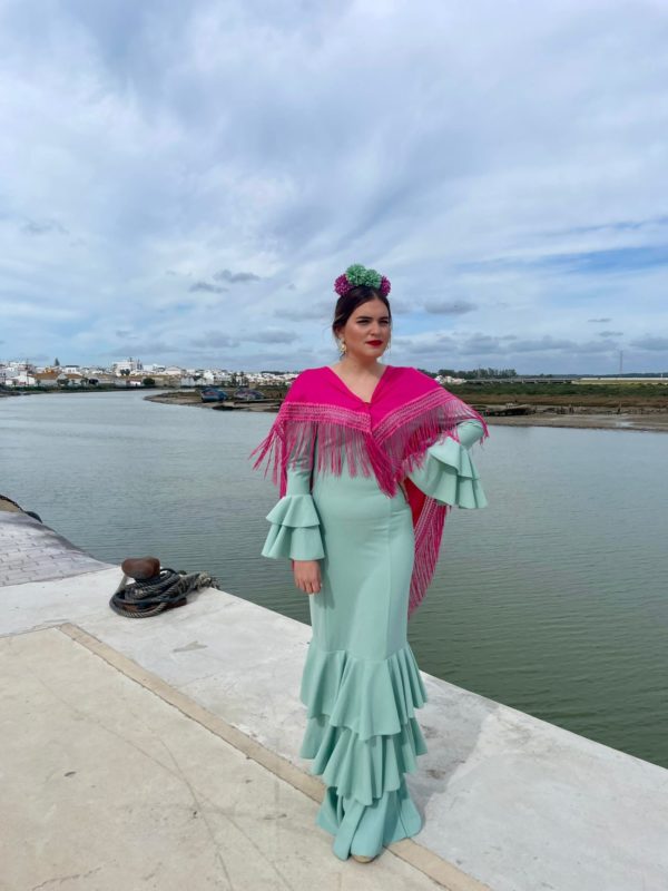 Vestido Flamenca Abril Verde