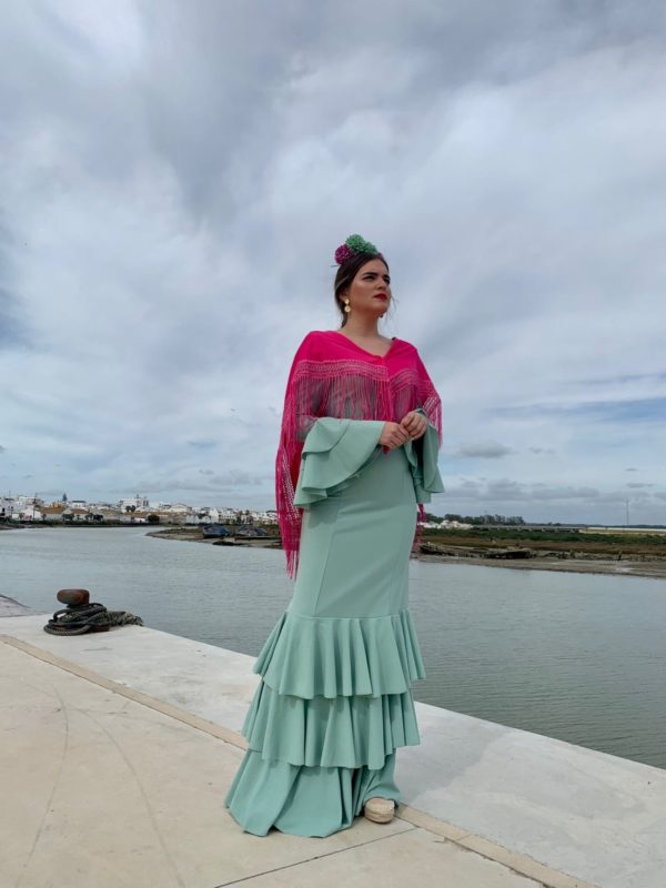 Vestido Flamenca Abril Verde