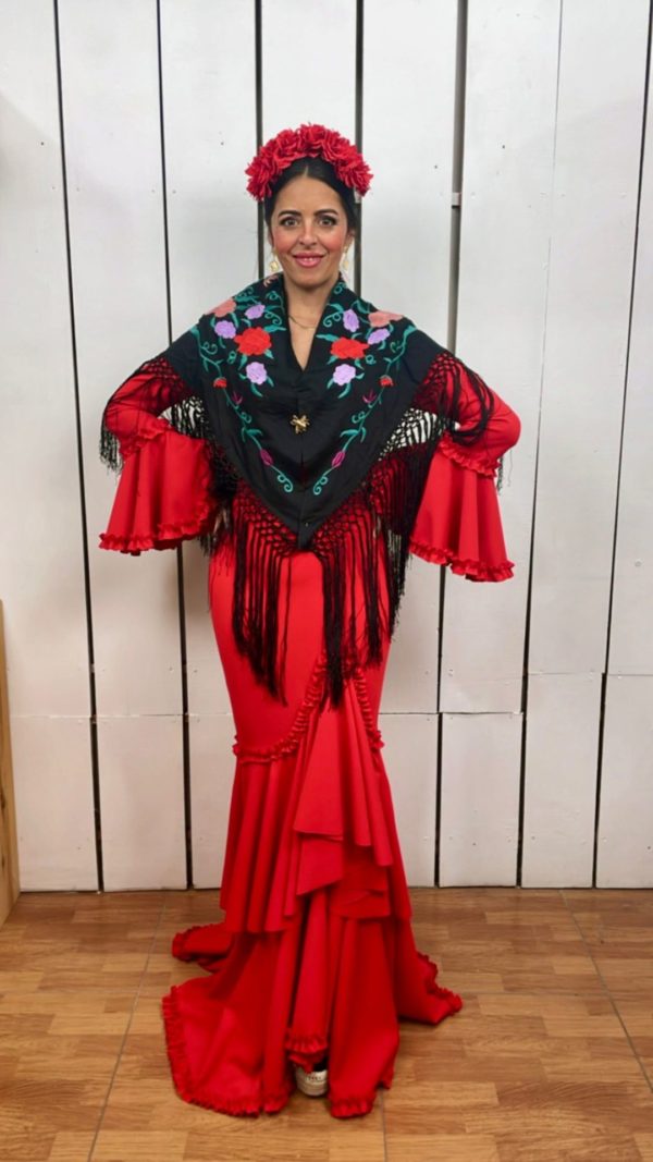 Vestido Flamenca Mayo Rojo