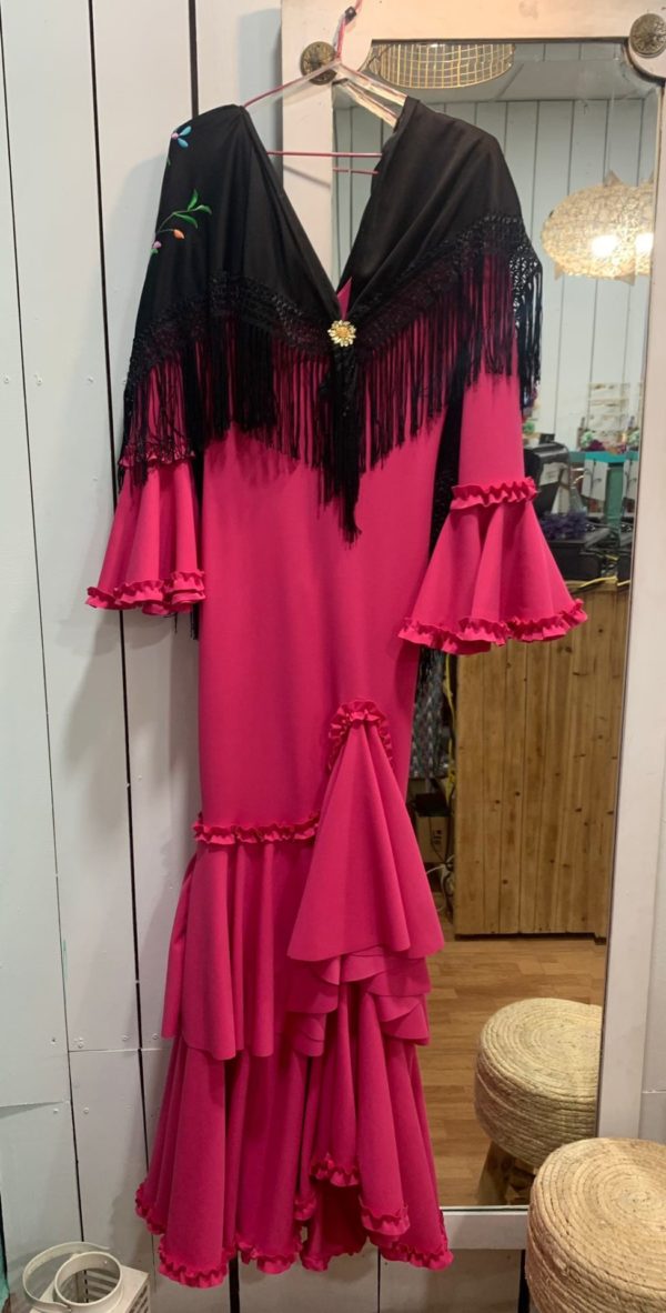 Vestido Flamenca Rosa Fucsia