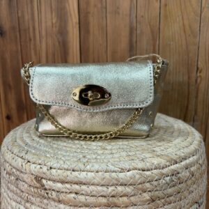 Bolso Mini Piel Dorado