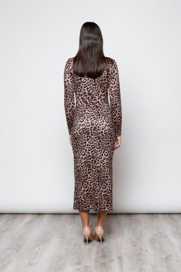 Vestido Fruncido Leopardo