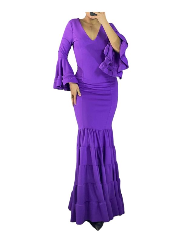 Vestido Flamenca Canastero Cayetana Morado
