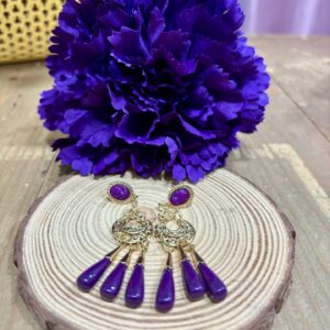 Pendientes Corales Morado