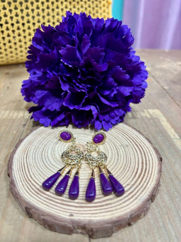 Pendientes Corales Morado