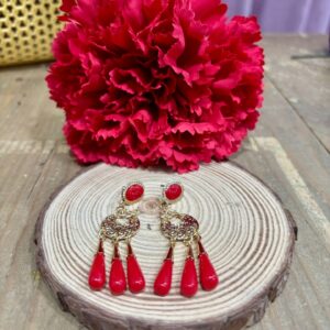 Pendientes Corales Rojo