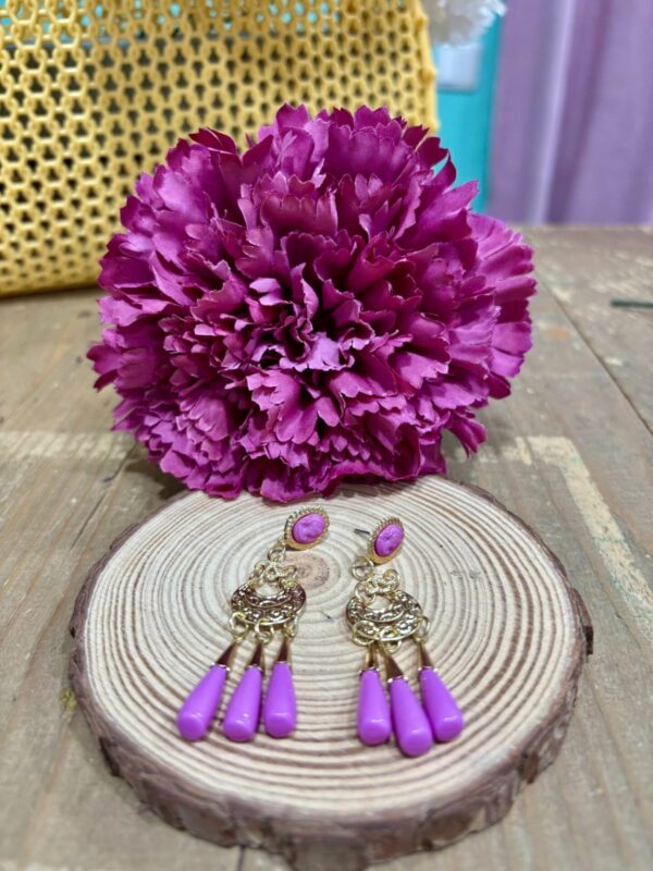 Pendientes Corales Malva