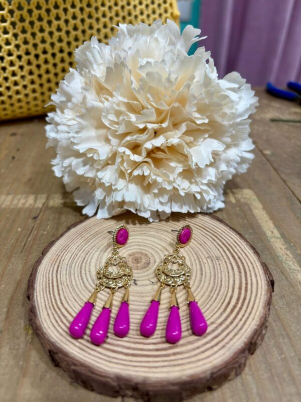 Pendientes Corales Fucsia