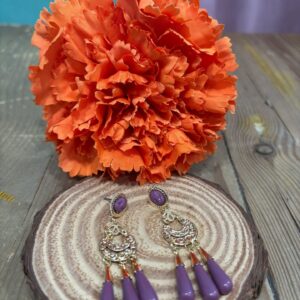 Pendientes Corales Malva