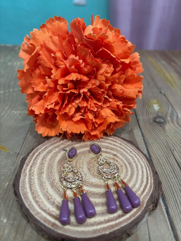 Pendientes Corales Malva