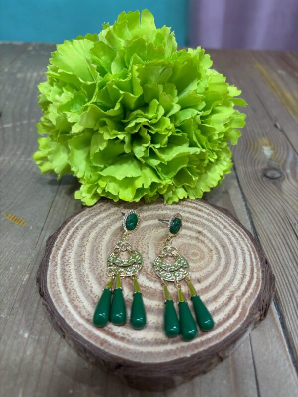 Pendientes Corales Verde