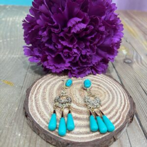 Pendientes Corales Turquesa