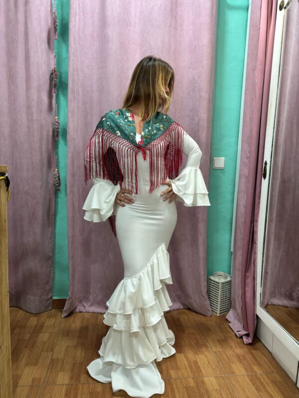 Vestido Flamenca Rocío Blanco