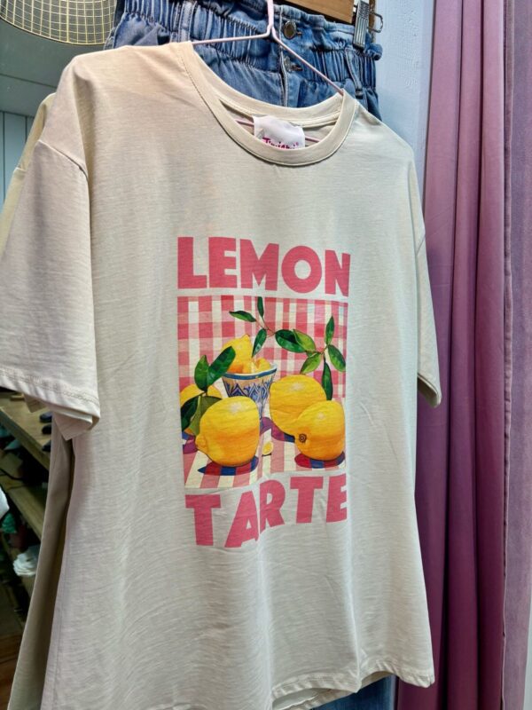 Camiseta Limones Beige