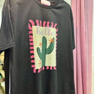 Camiseta Cactus Negra