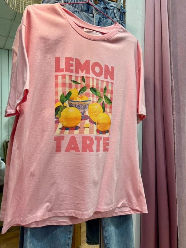 Camiseta Limones Rosa