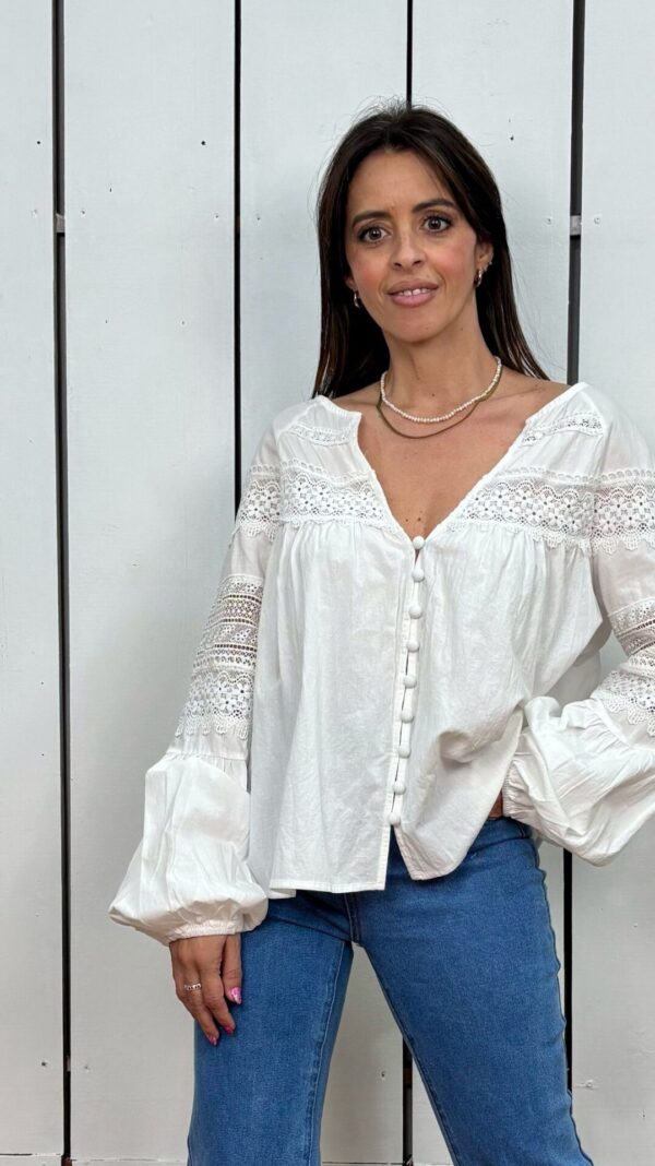 Blusa Romera Blanca