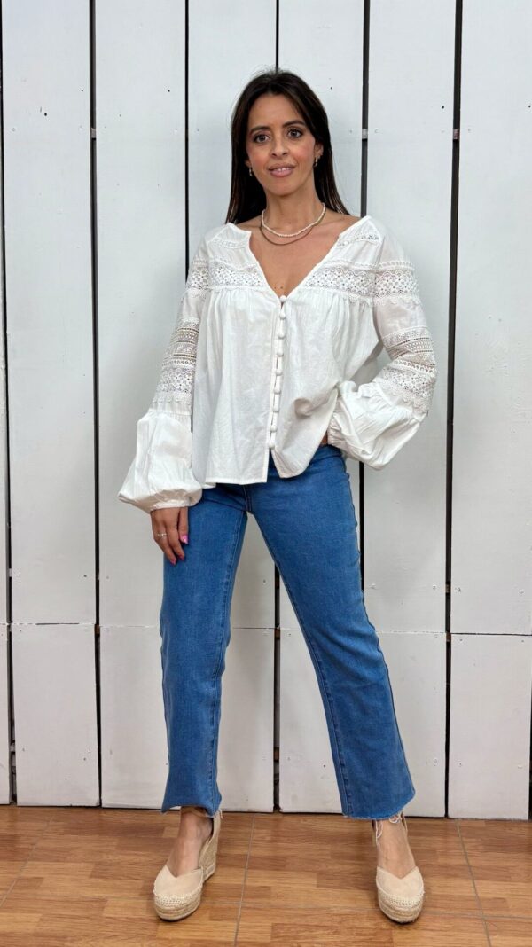 Blusa Romera Blanca