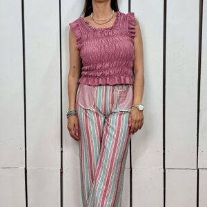 Pantalón Rayas Summer Malva