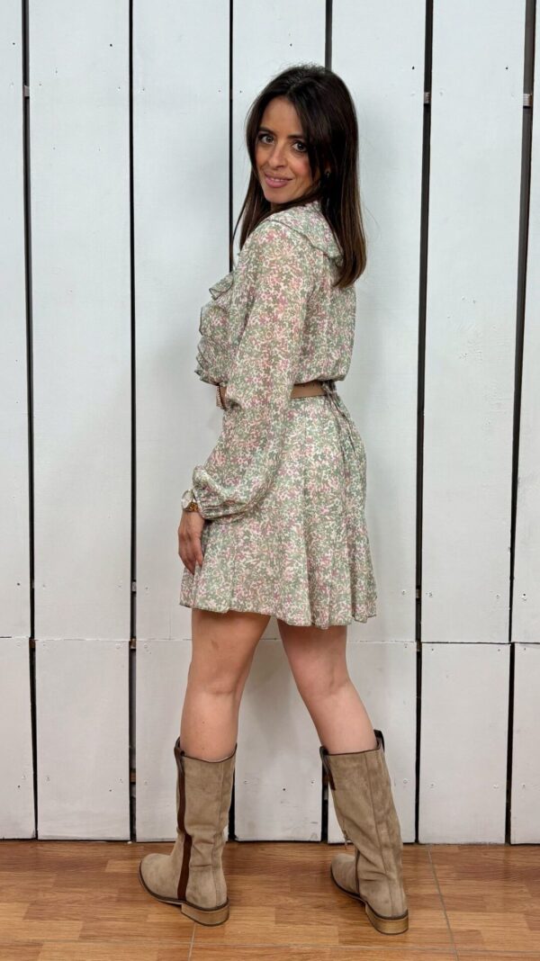 Vestido Corto Abril Verde
