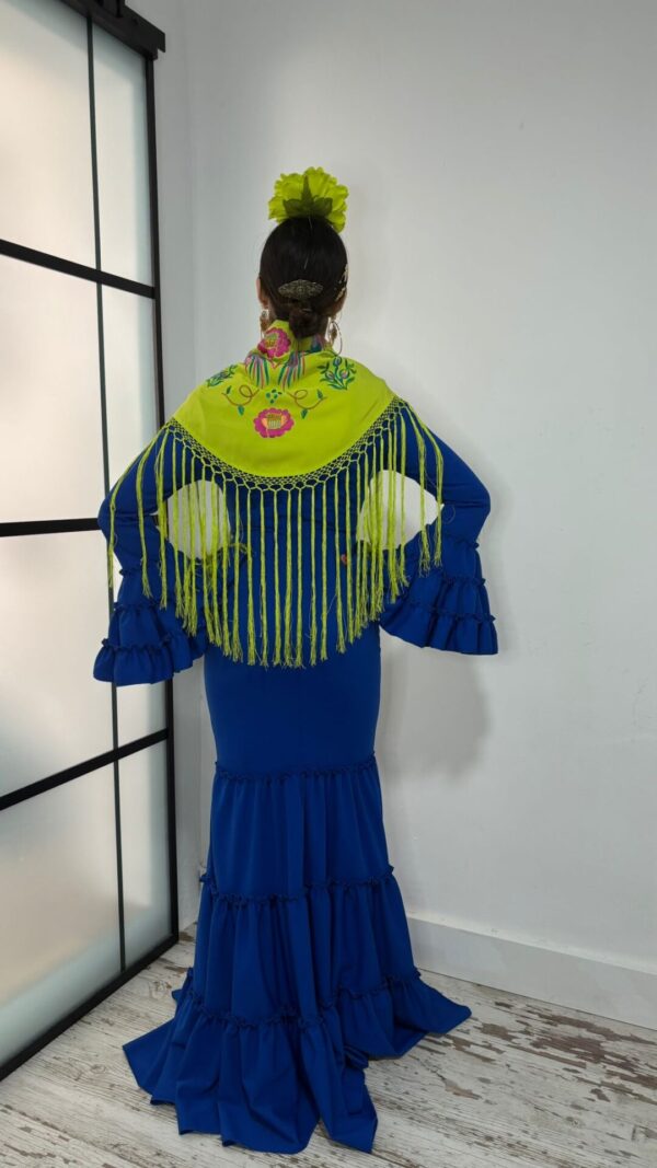 Vestido Flamenca Canastero Cayetana Azul