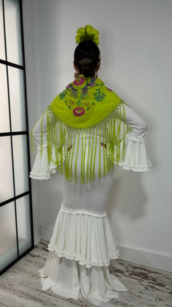 Vestido Flamenca Mayo Blanco
