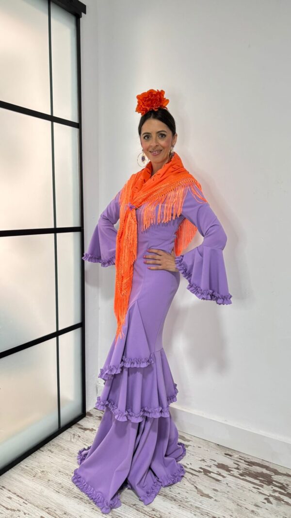 Vestido Flamenca Carmela Lila