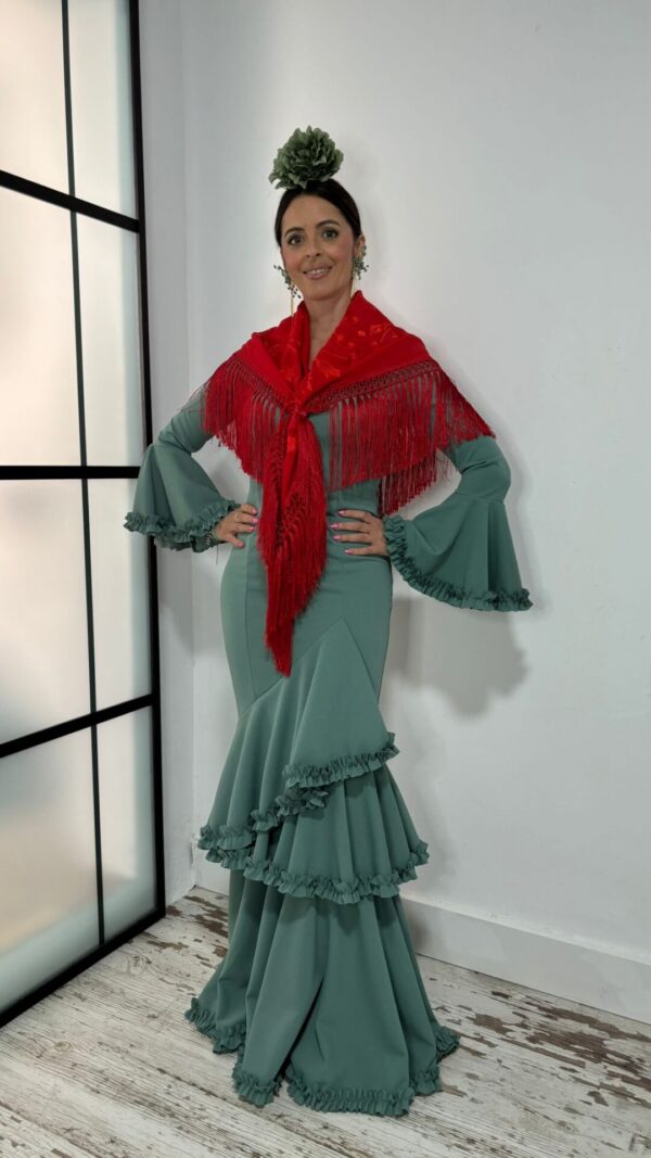 Vestido Flamenca Carmela Verde