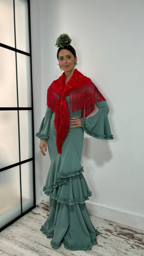 Vestido Flamenca Carmela Verde