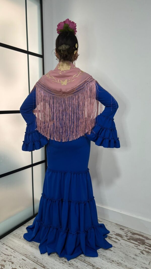 Vestido Flamenca Canastero Cayetana Azul