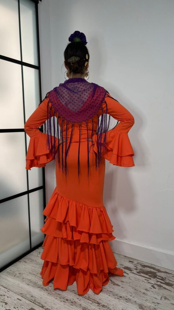 Vestido Flamenca Cayetana Naranja