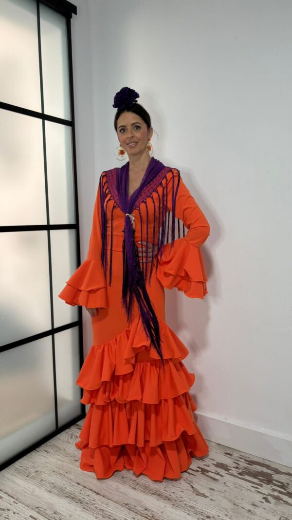 Vestido Flamenca Cayetana Naranja