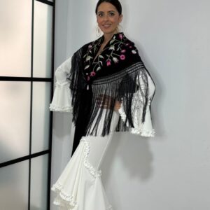 Vestido Flamenca Mayo Blanco